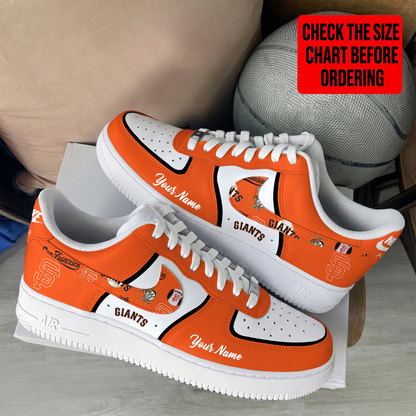 LIMITED EDITION - NEW CUSTOMIZED MLB06 SFG SAN FRANCISCO GIANTS AF1 SHOES