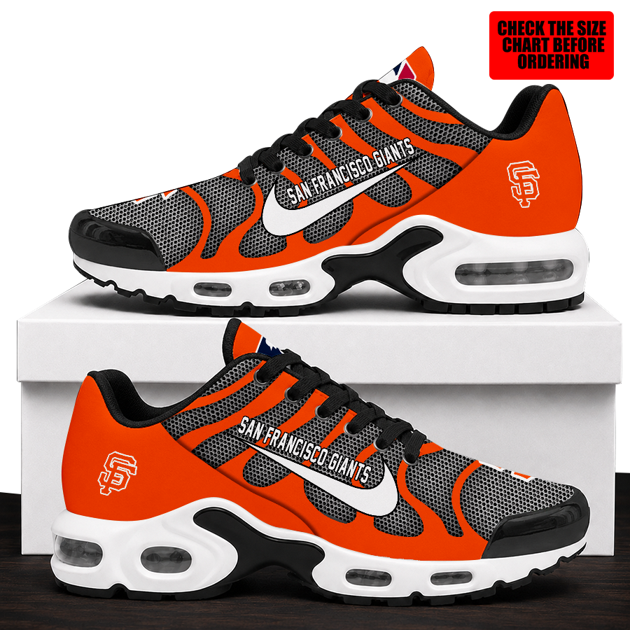 [FLASH SALE] NEW CUSTOMIZED MLB06 SFG SAN FRANCISCO GIANTS AIR MAX PLUS SNEAKERS