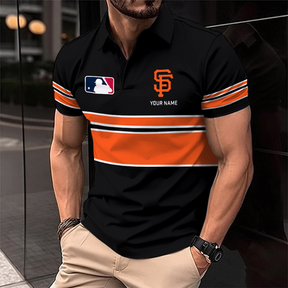 [FLASH SALE] NEW CUSTOMIZED MLB06 SFG SAN FRANCISCO GIANTS POLO SHIRT