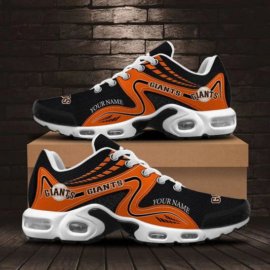 LIMITED EDITION - NEW CUSTOMIZED MLB06 SFG SAN FRANCISCO GIANTS AIR MAX PLUS SNEAKERS