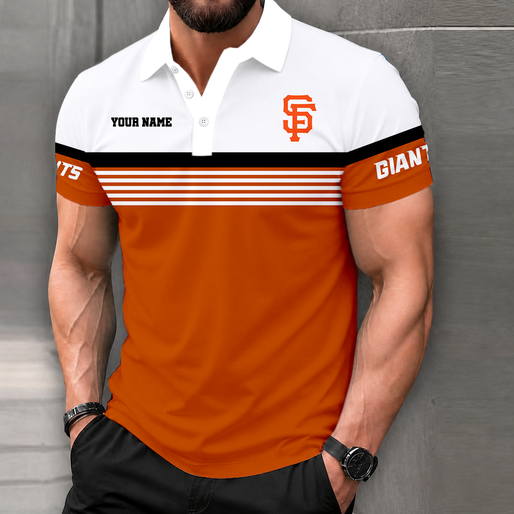 FINAL CLEARANCE - NEW CUSTOMIZED MLB06 SFG SAN FRANCISCO GIANTS POLO SHIRT