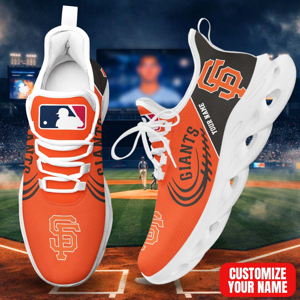 LIMITED EDITION - NEW CUSTOMIZED MLB06 SFG SAN FRANCISCO GIANTS PREMIUM CLUNKY SNEAKERS
