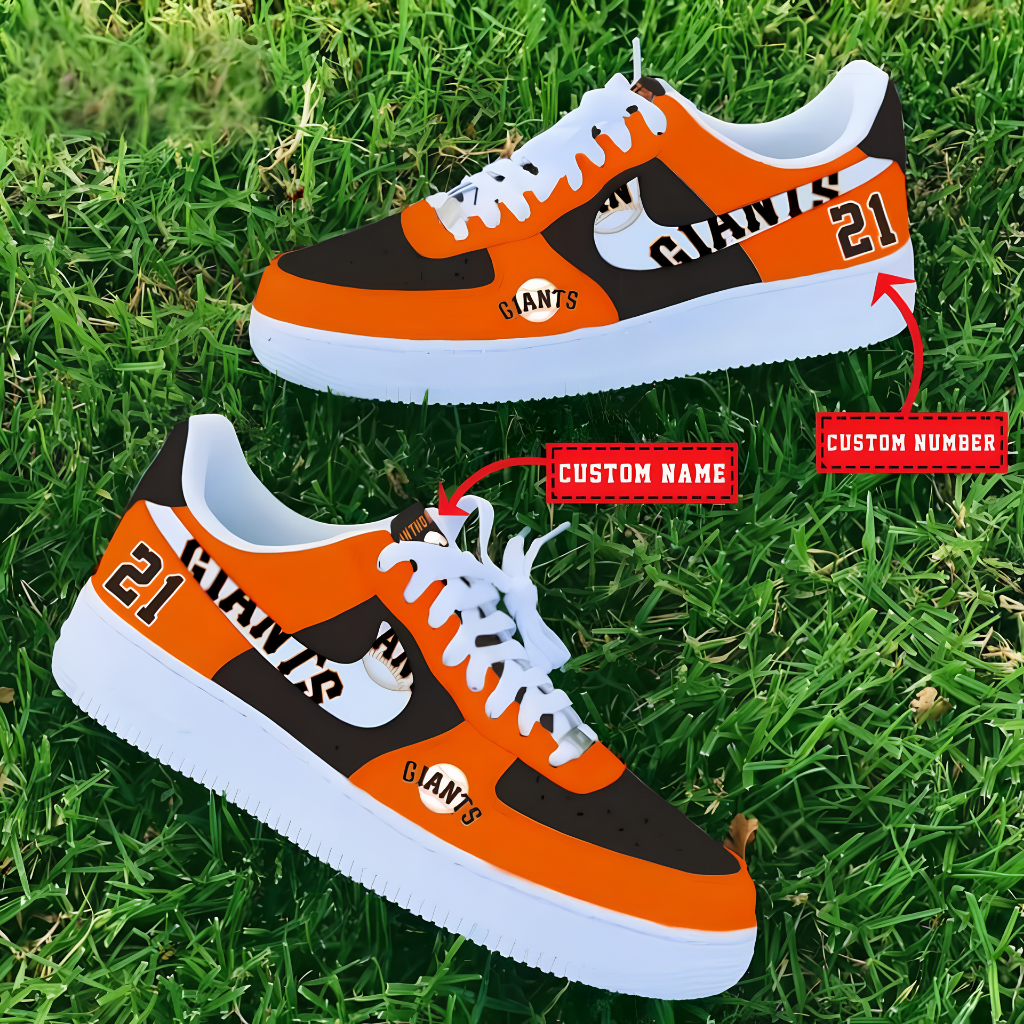 [FLASH SALE] NEW CUSTOMIZED MLB06 SFG SAN FRANCISCO GIANTS AF1 SHOES