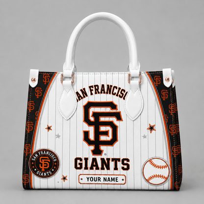 [FLASH SALE] NEW CUSTOMIZED MLB06 SFG SAN FRANCISCO GIANTS LEATHER HANDBAG