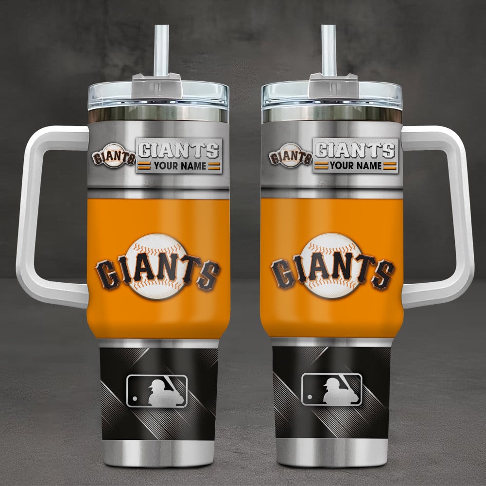 LIMITED EDITION - NEW CUSTOMIZED MLB06 SFG SAN FRANCISCO GIANTS TUMBLER CUP