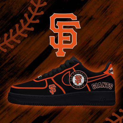 LIMITED EDITION - NEW CUSTOMIZED MLB06 SFG SAN FRANCISCO GIANTS AF1 SHOES