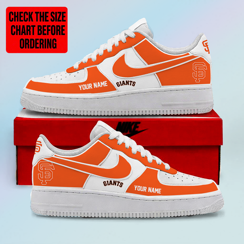 LIMITED EDITION - NEW CUSTOMIZED MLB06 SFG SAN FRANCISCO GIANTS AF1 SHOES