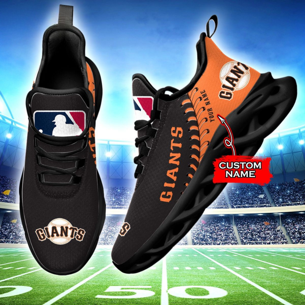[FLASH SALE] NEW CUSTOMIZED MLB06 SFG SAN FRANCISCO GIANTS MAX SOUL SHOES