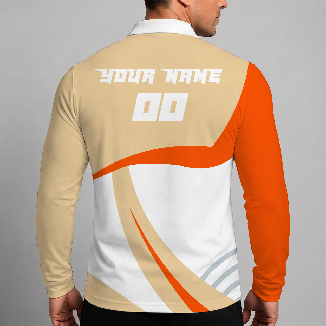 [FLASH SALE] NEW CUSTOMIZED MLB06 SFG SAN FRANCISCO GIANTS MEN'S LONG SLEEVE POLO