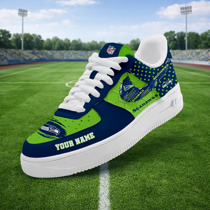 LIMITED EDITION - NEW CUSTOMIZED NFL06 SSH SEATTLE SEAHAWKS AF1 SNEAKERS