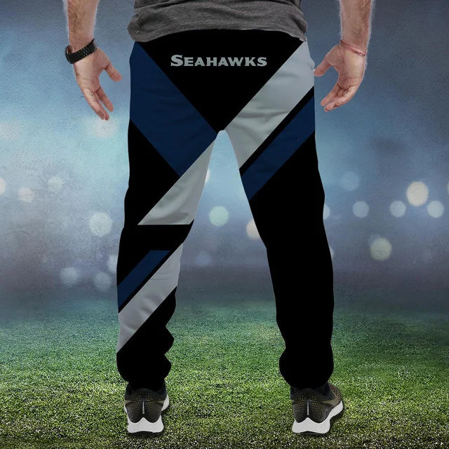 LIMITED EDITION - NEW CUSTOMIZED NFL06 SSH SEATTLE SEAHAWKS SWEATPANTS
