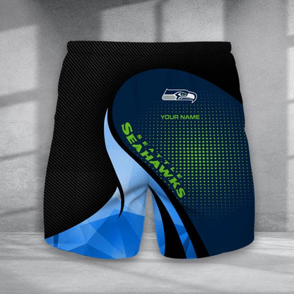 LIMITED EDITION - NEW CUSTOMIZED NFL06 SSH SEATTLE SEAHAWKS POLO, T-SHIRT & SHORT PANTS SET
