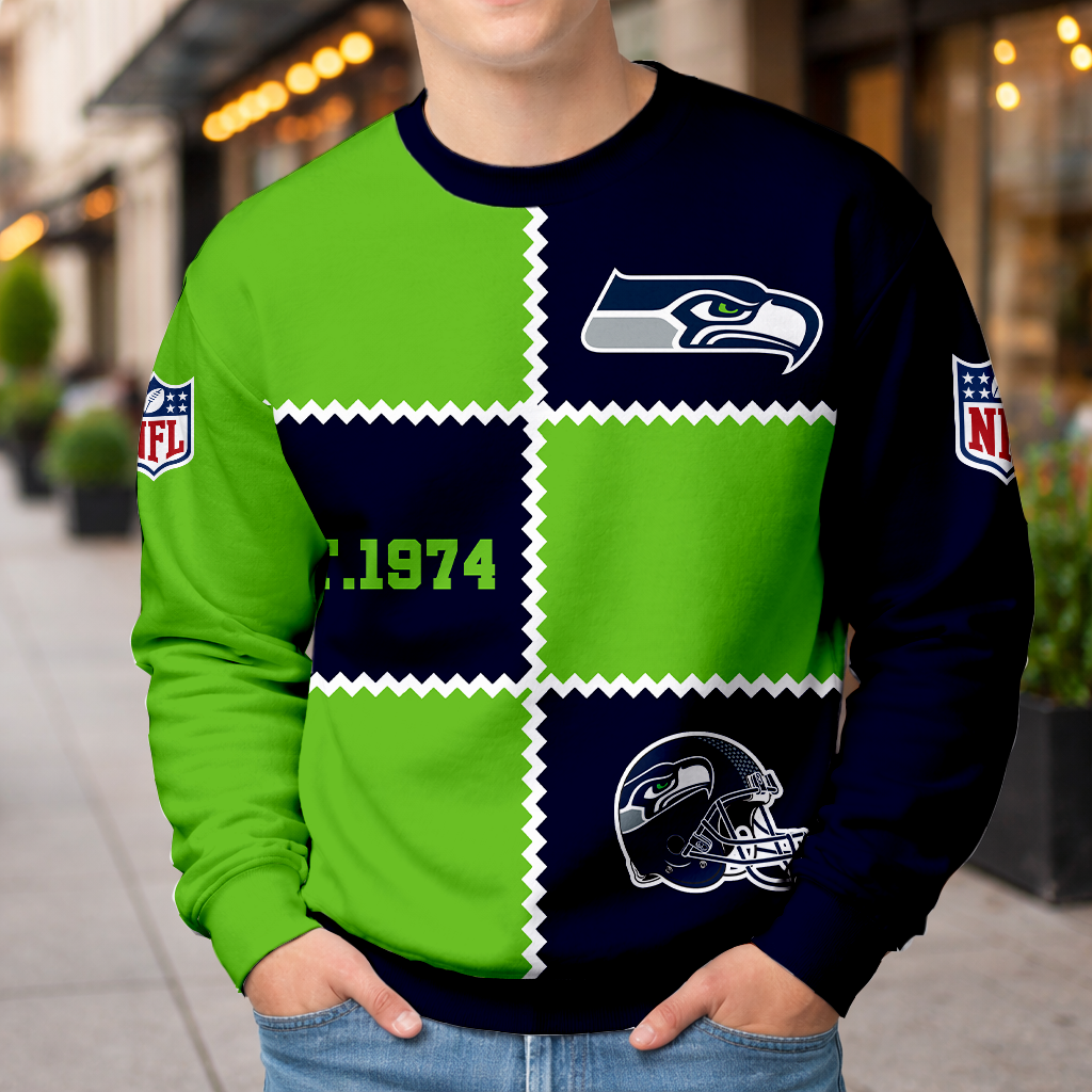 LIMITED EDITION - NEW CUSTOMIZED NFL06 SSH SEATTLE SEAHAWKS UNISEX T-SHIRT, POLO, HOODIE & JACKETS