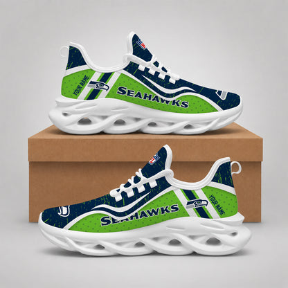 SPECIAL EDITION - NEW CUSTOMIZED NFL06 SSH SEATTLE SEAHAWKS MAX SOUL SHOES