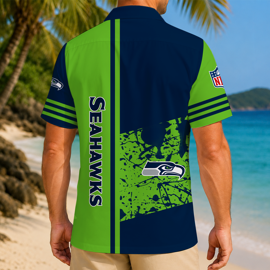 LIMITED EDITION - NEW CUSTOMIZED NFL06 SSH SEATTLE SEAHAWKS UNISEX HAWAIIAN SHIRT