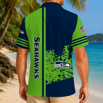 LIMITED EDITION - NEW CUSTOMIZED NFL06 SSH SEATTLE SEAHAWKS UNISEX HAWAIIAN SHIRT