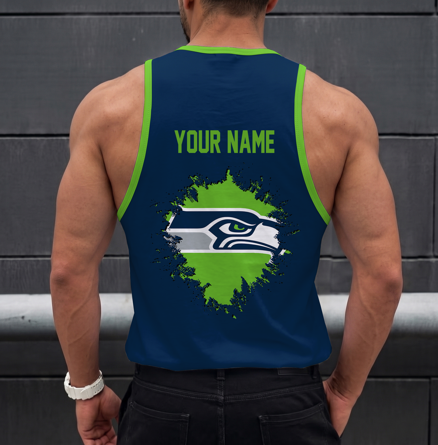 SPECIAL EDITION - NEW CUSTOMIZED NFL06 SSH SEATTLE SEAHAWKS UNISEX TANK TOP