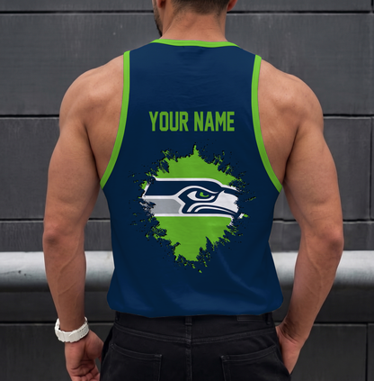 SPECIAL EDITION - NEW CUSTOMIZED NFL06 SSH SEATTLE SEAHAWKS UNISEX TANK TOP