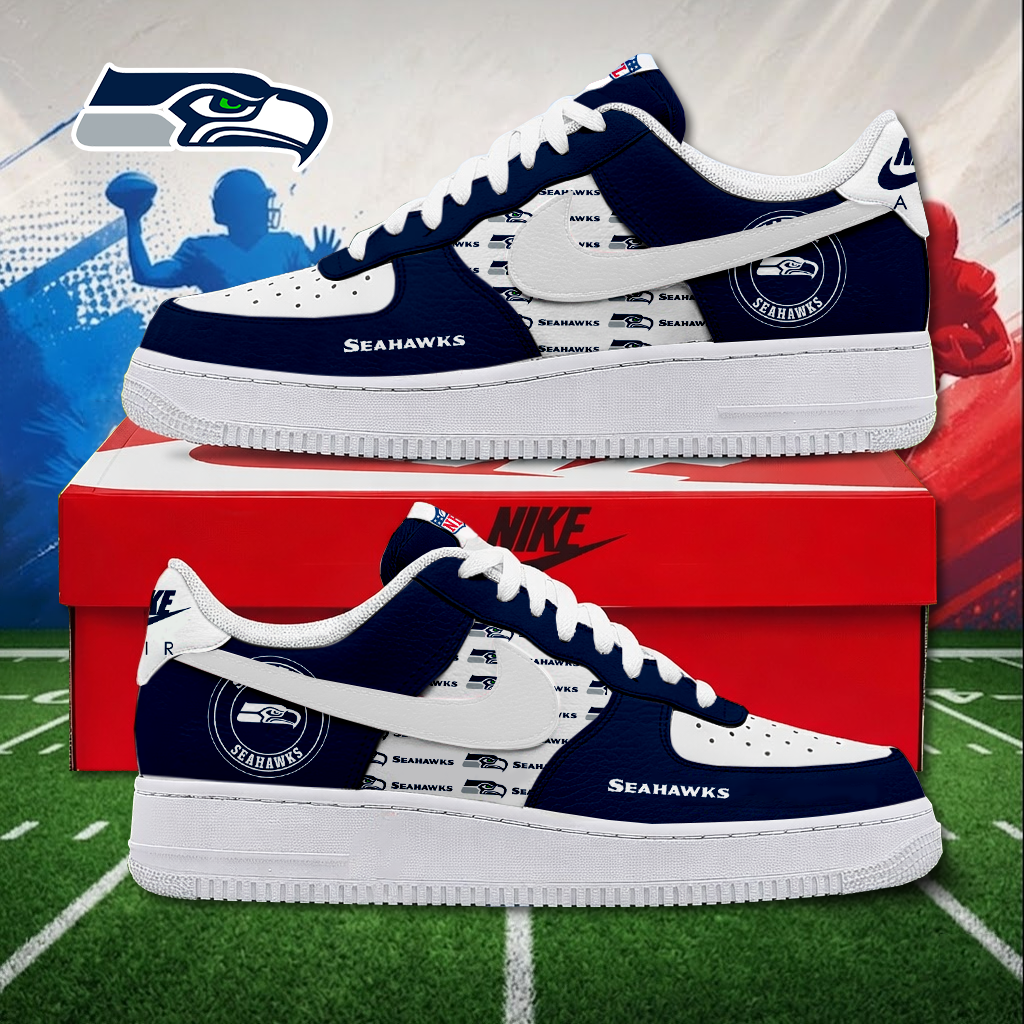 MEGA SALE - NEW CUSTOMIZED NFL06 SSH SEATTLE SEAHAWKS AF1 SNEAKERS