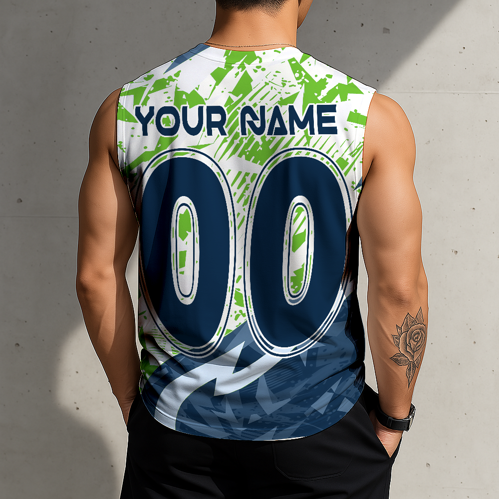 LIMITED EDITION - NEW CUSTOMIZED NFL06 SSH SEATTLE SEAHAWKS MEN'S GYM SHIRT