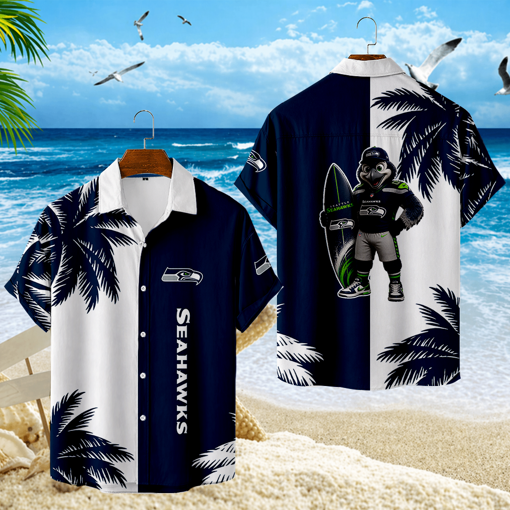 LIMITED EDITION - NEW CUSTOMIZED NFL06 SSH SEATTLE SEAHAWKS UNISEX HAWAIIAN SHIRT