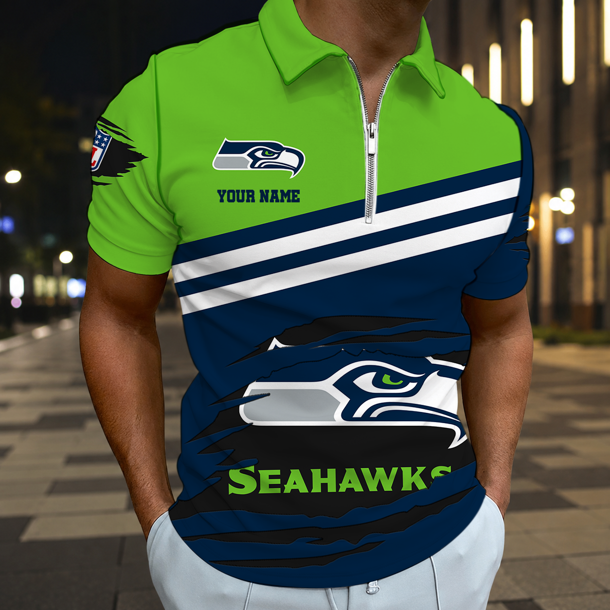 LIMITED EDITION - NEW CUSTOMIZED NFL06 SSH SEATTLE SEAHAWKS T-SHIRT, POLO SHIRT, ZIP POLO SHIRT, SWEATSHIRT, HOODIE & ZIP HOODIE