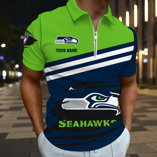 LIMITED EDITION - NEW CUSTOMIZED NFL06 SSH SEATTLE SEAHAWKS T-SHIRT, POLO SHIRT, ZIP POLO SHIRT, SWEATSHIRT, HOODIE & ZIP HOODIE
