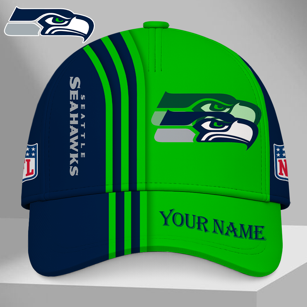 EXCLUSIVE EDITION - NEW CUSTOMIZED NFL06 SSH SEATTLE SEAHAWKS CLASSIC CAP
