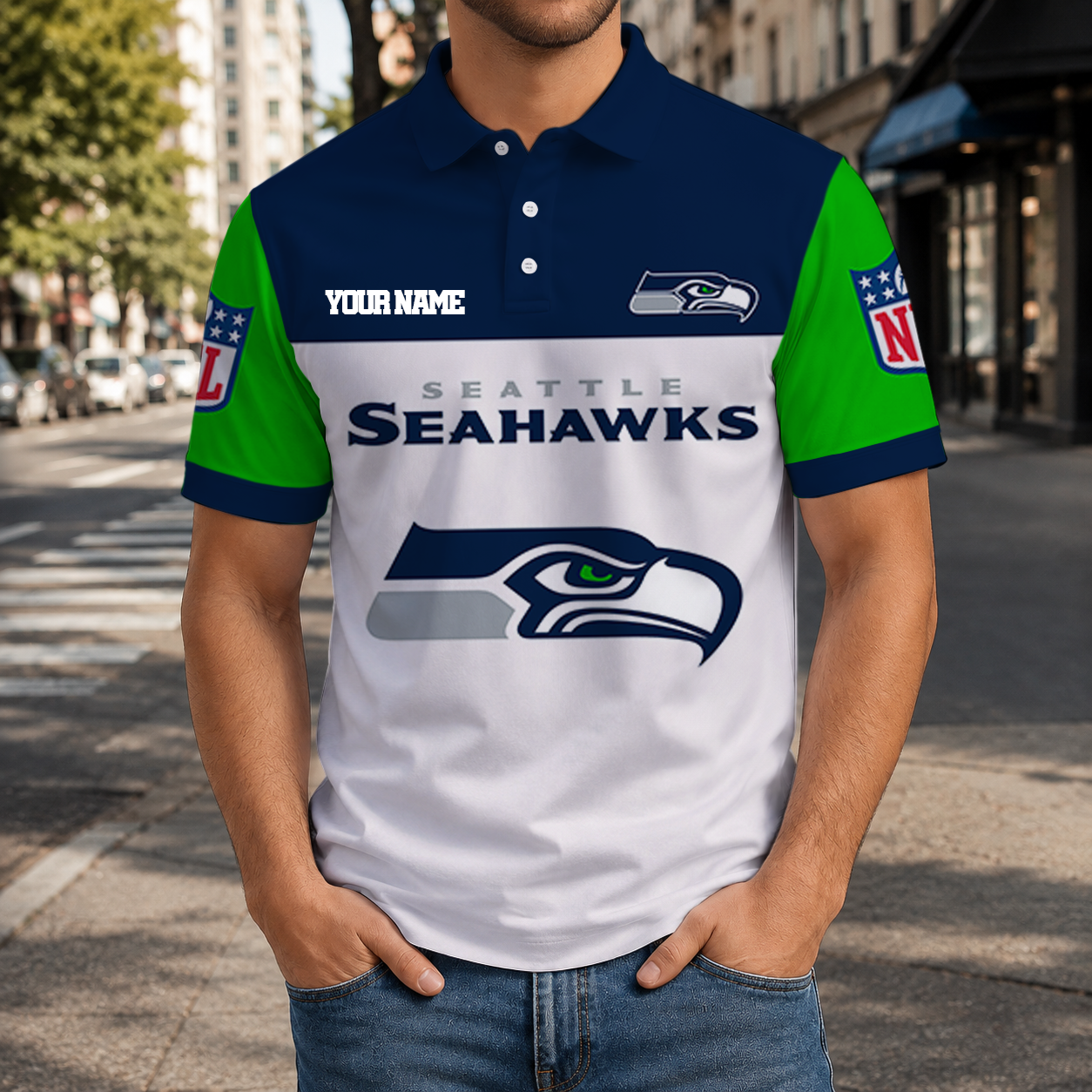 LIMITED EDITION - NEW CUSTOMIZED NFL06 SSH SEATTLE SEAHAWKS T-SHIRT, POLO SHIRT, ZIP POLO SHIRT, SWEATSHIRT, HOODIE & ZIP HOODIE