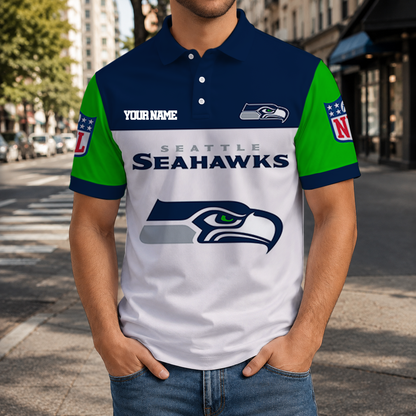 LIMITED EDITION - NEW CUSTOMIZED NFL06 SSH SEATTLE SEAHAWKS T-SHIRT, POLO SHIRT, ZIP POLO SHIRT, SWEATSHIRT, HOODIE & ZIP HOODIE