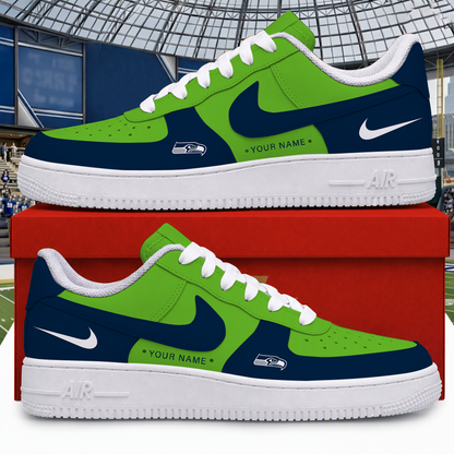 [SPECIAL OFFER] NEW CUSTOMIZED NFL06 SSH SEATTLE SEAHAWKS AF1 SHOES