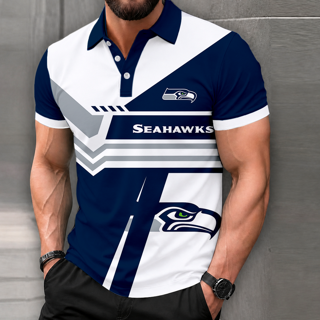 LIMITED EDITION - NEW CUSTOMIZED NFL06 SSH SEATTLE SEAHAWKS POLO SHIRT, ZIP POLO SHIRT & T-SHIRTS