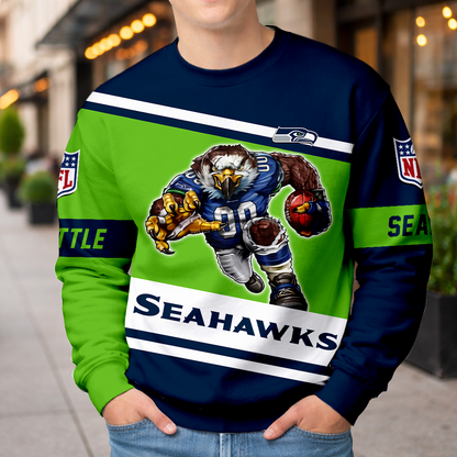 LIMITED EDITION - NEW CUSTOMIZED NFL06 SSH SEATTLE SEAHAWKS UNISEX T-SHIRT, POLO, HOODIE & JACKETS
