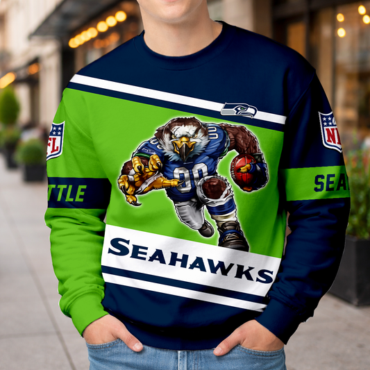 LIMITED EDITION - NEW CUSTOMIZED NFL06 SSH SEATTLE SEAHAWKS UNISEX T-SHIRT, POLO, HOODIE & JACKETS