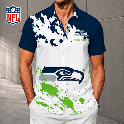 LIMITED EDITION - NEW CUSTOMIZED NFL06 SSH SEATTLE SEAHAWKS UNISEX HAWAIIAN SHIRT