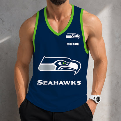 LIMITED EDITION - NEW CUSTOMIZED NFL06 SSH SEATTLE SEAHAWKS TANK TOP
