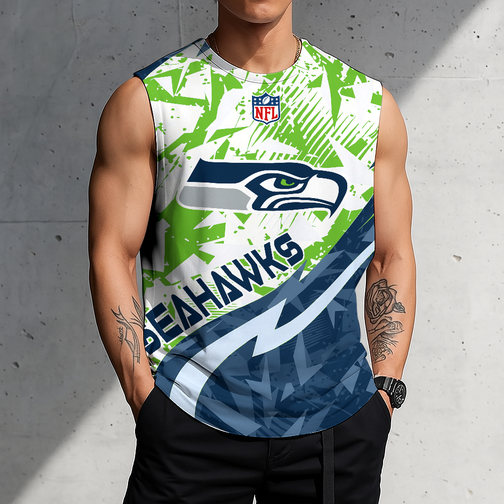 LIMITED EDITION - NEW CUSTOMIZED NFL06 SSH SEATTLE SEAHAWKS MEN'S GYM SHIRT