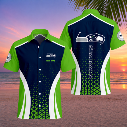 LIMITED EDITION - NEW CUSTOMIZED NFL06 SSH SEATTLE SEAHAWKS UNISEX HAWAIIAN SHIRT