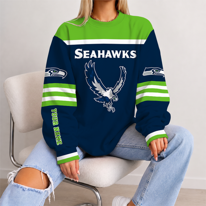 [SPECIAL OFFER] NEW CUSTOMIZED NFL06 SSH SEATTLE SEAHAWKS UNISEX SWEATSHIRT