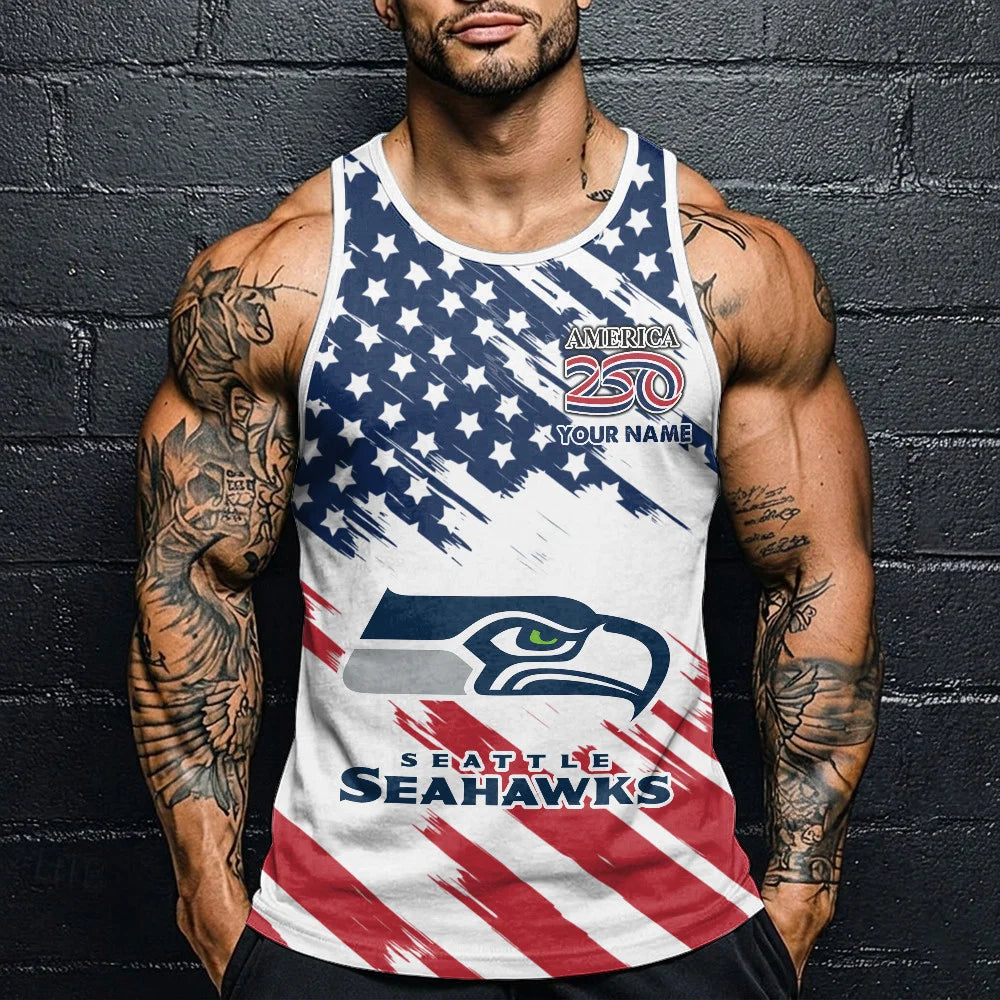 LIMITED EDITION - NEW CUSTOMIZED NFL06 SSH SEATTLE SEAHAWKS UNISEX TANK TOP