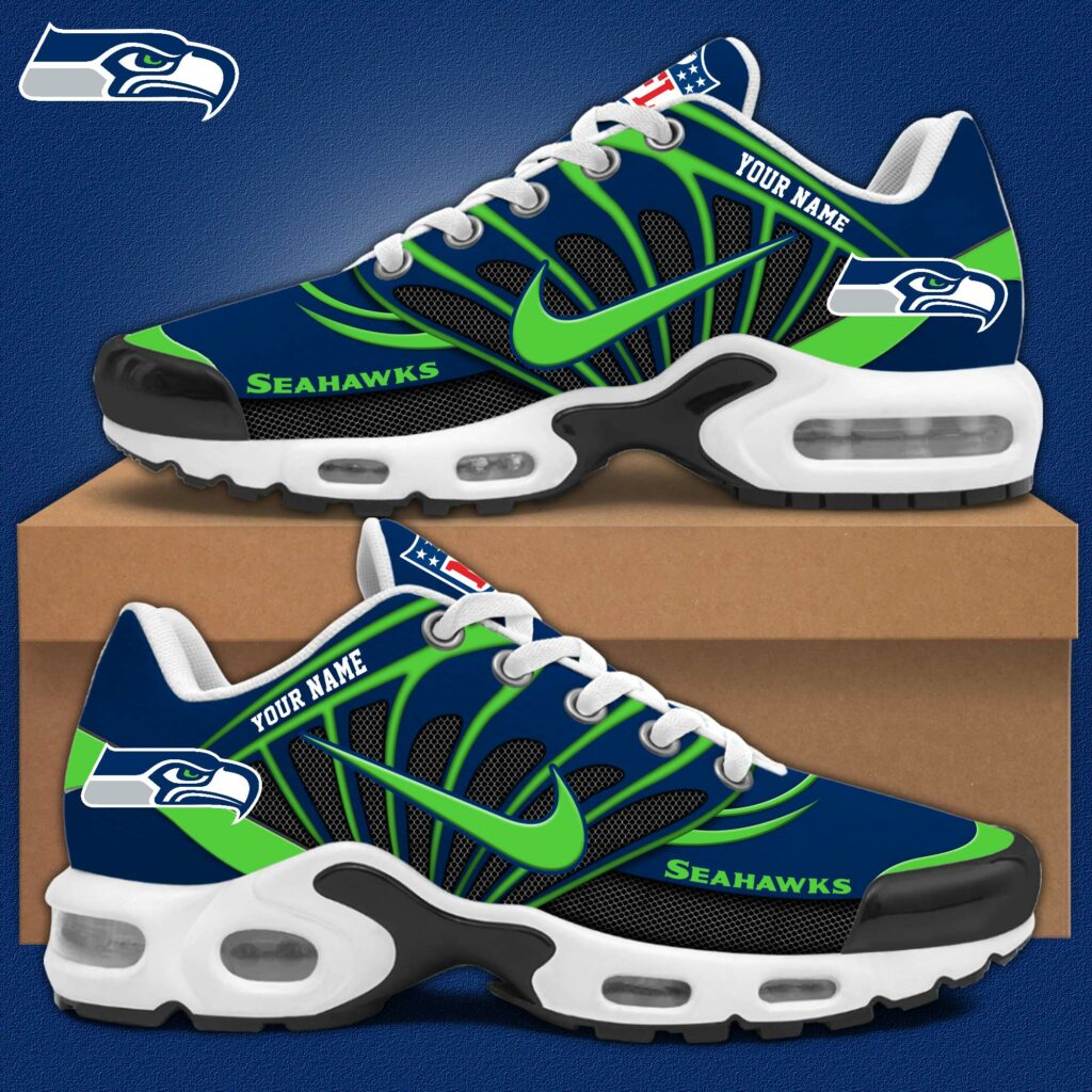 LIMITED EDITION - NEW CUSTOMIZED NFL06 SSH SEATTLE SEAHAWKS AIR MAX PLUS SNEAKERS