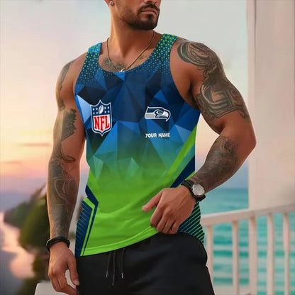LIMITED EDITION - NEW CUSTOMIZED NFL06 SE SEAHAWKS UNISEX TANK TOP