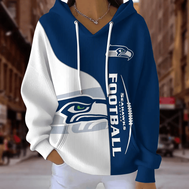 [SPECIAL OFFER] NEW CUSTOMIZED NFL06 SSH SEATTLE SEAHAWKS RIBBED HOODIE & SWEATSHIRT