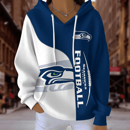 [SPECIAL OFFER] NEW CUSTOMIZED NFL06 SSH SEATTLE SEAHAWKS RIBBED HOODIE & SWEATSHIRT
