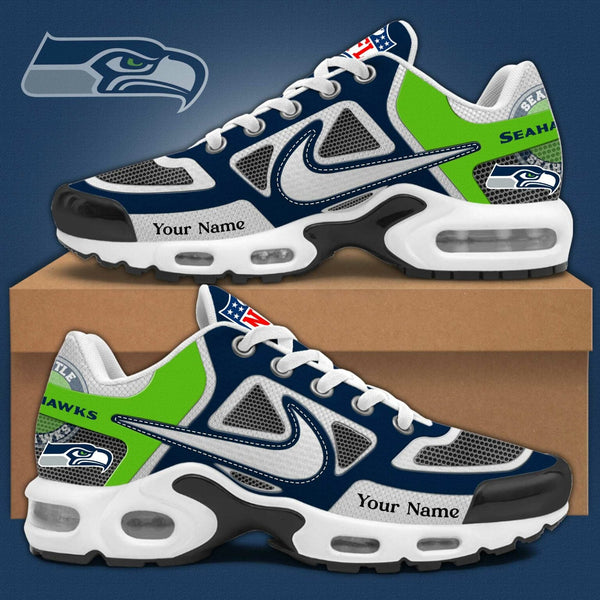 LIMITED EDITION - NEW CUSTOMIZED NFL06 SSH SEATTLE SEAHAWKS UNISEX AIR MAX PLUS SNEAKERS