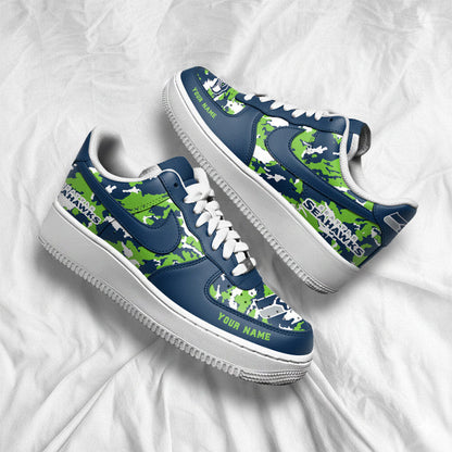 [SPECIAL OFFER] NEW CUSTOMIZED NFL06 SSH SEATTLE SEAHAWKS AF1 SNEAKERS