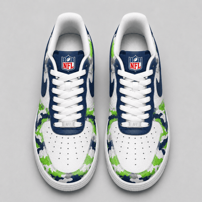 [SPECIAL OFFER] NEW CUSTOMIZED NFL06 SSH SEATTLE SEAHAWKS AF1 SHOES