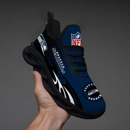 LIMITED EDITION - NEW CUSTOMIZED NFL06 SSH SEATTLE SEAHAWKS UNISEX MAX SOUL SHOES