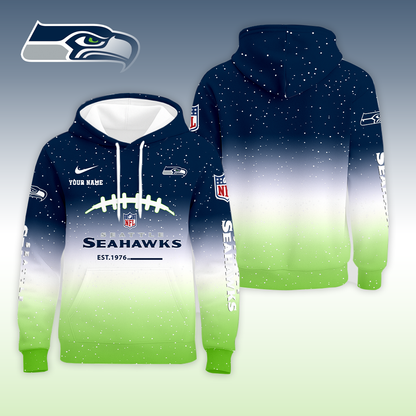 LIMITED EDITION - NEW CUSTOMIZED NFL06 SSH SEATTLE SEAHAWKS UNISEX T-SHIRT, POLO, HOODIE & JACKETS