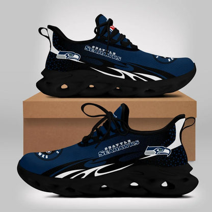 LIMITED EDITION - NEW CUSTOMIZED NFL06 SSH SEATTLE SEAHAWKS UNISEX MAX SOUL SHOES